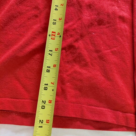 Smart Set Red V-Neck Long Sleeve Crop Cotton Stretchy T-Shirt, S/XS - Picture 8 of 8